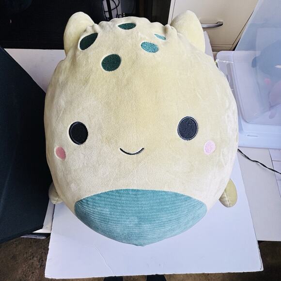 Squishmallows -Alec the Sea Monster Large Olive Green 16" - Picture 1 of 16